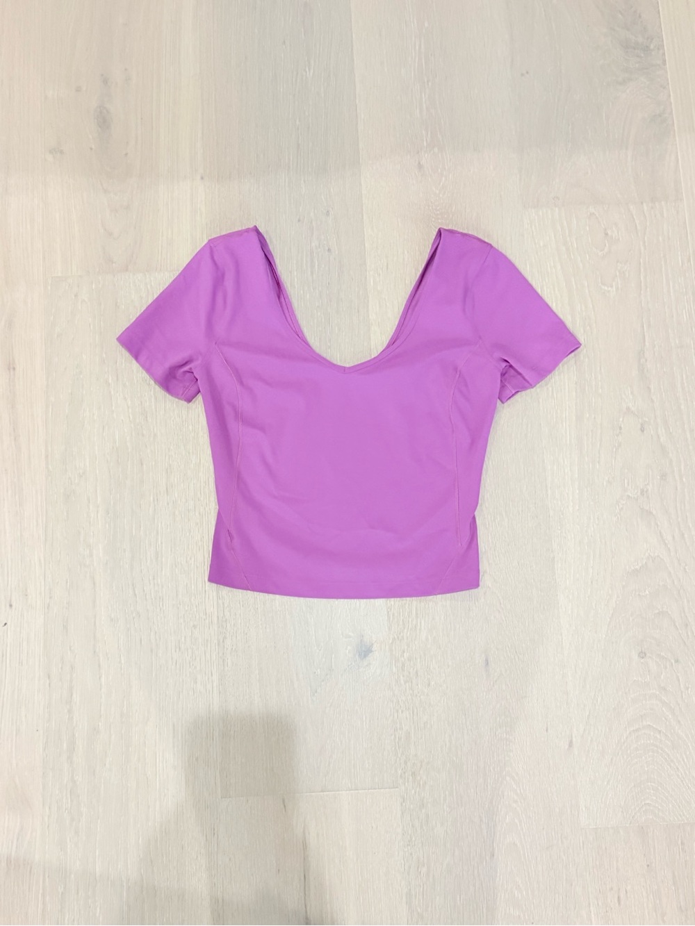 Lululemon Align Short Sleeve T-Shirt Vivid Plum Purple Nulu Crop Top